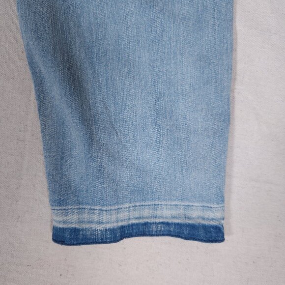 Monroe & Main Floral Embroidered Slim Leg Blue Jeans Womens Size 8 Boho Western - Picture 14 of 16